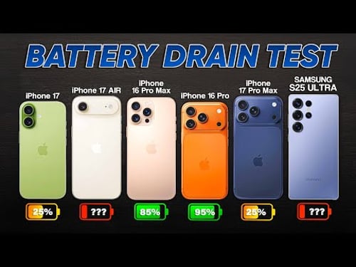 iPhone 17 Series Ultimate Battery Drain Test🤯