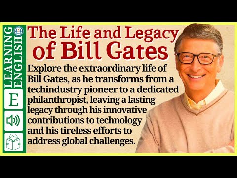 Learn English through Story ⭐ Level 3 – Bill Gates – Graded Reader | WooEnglish