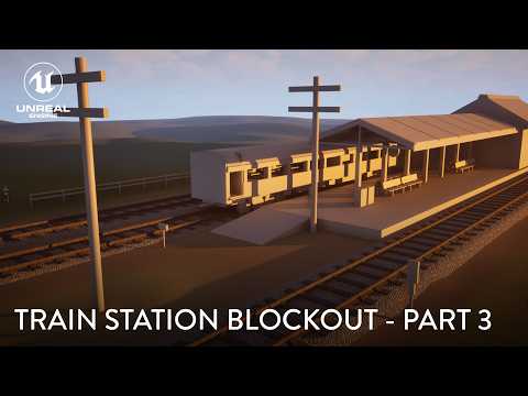 Adding to My Train Station Blockout (Part 3) | Environment Timelapse