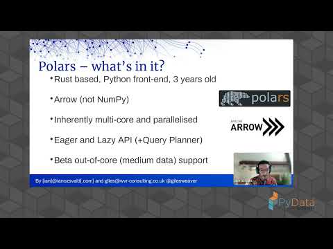 Ian Ozsvald & Giles Weaver - Pandas 2, Dask or Polars? Tackling larger data on a single machine