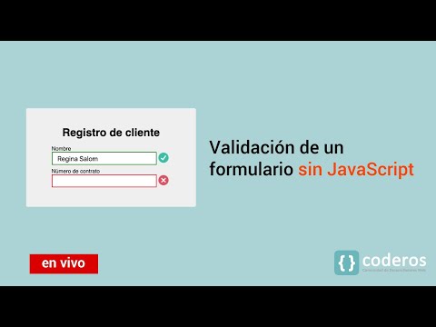 Validación de un formulario sin JavaScript