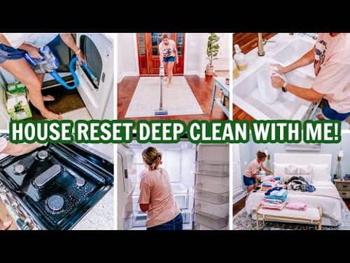 CLEAN WITH ME + HOUSE RESET | EXTREME CLEANING MOTIVATION | Amy Darley