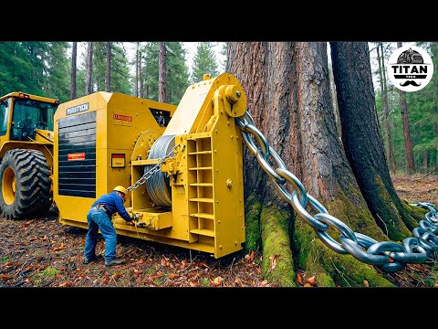 Extreme Dangerous Monster Stump Removal Excavator | Amazing Fastest Wood Chipper Machines #3