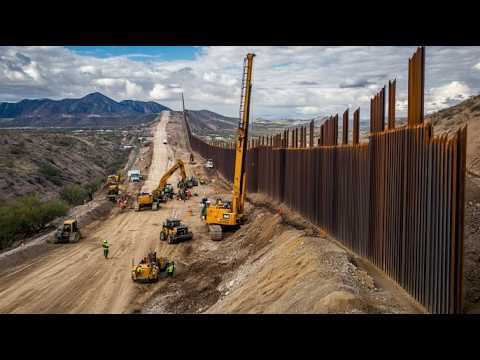 How U.S. Border Fence Is Built. Massive Construction Project Of India & Indonesia Amazed The World