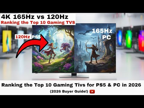 4K 165Hz vs 120Hz: Ranking the Top 10 Gaming TVs for PS5 & PC in 2026
