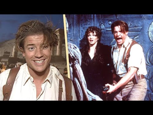 The Mummy: Brendan Fraser and Rachel Weisz's RARE On-Set Interviews (Flashback)