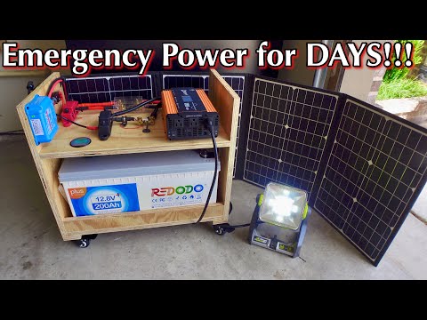 DIY Solar Power Station | Easy for beginner | 1200 Watts, REDODO 200AH + LIFEPO4