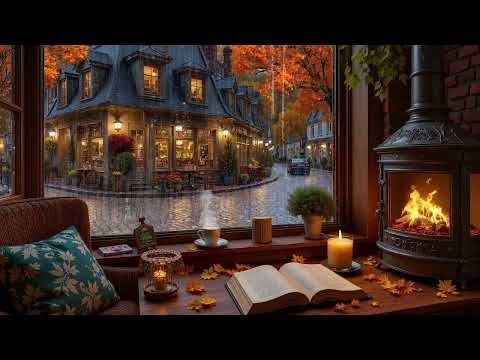 Smooth Autumn Jazz 🍂 Cozy Coffee Shop Ambience & Relaxing Jazz Instrumental for Study & Work