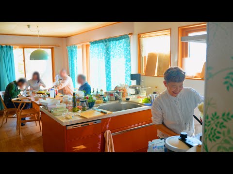 冷凍庫にある食材で料理を作る60代母のVlog|春の訪れと桜の木の伐採|ジェノベーゼ, オレンジピール, 肉だんご, チャーシュー