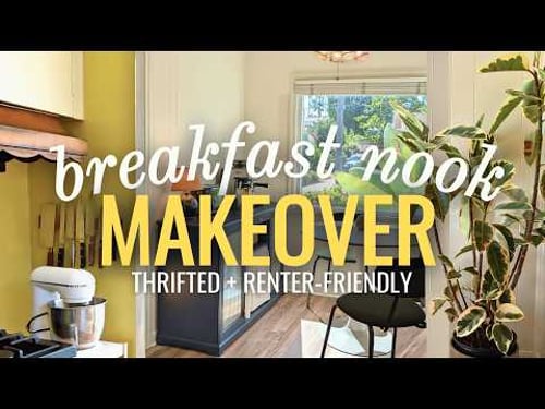 How I Created a Coffee Bar + Added Kitchen Storage Solutions! ✨☕ Breakfast Nook Makeover pt. 1