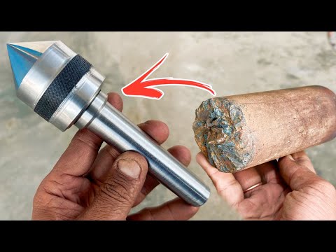 A Complete and easy way to make a lathe bearing canter tool | New lathe steel tool making ideas
