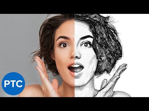 5 EASY Steps to Create a REALISTIC Line Drawing From a Photo In Photoshop