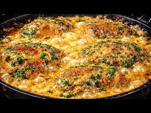 🎄Das ist ein fantastisches Gericht für die Festtafel! Hähnchen in der Pfanne in 15 Minuten