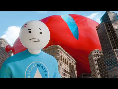 1 Trillion Liter Water Ballon VS City