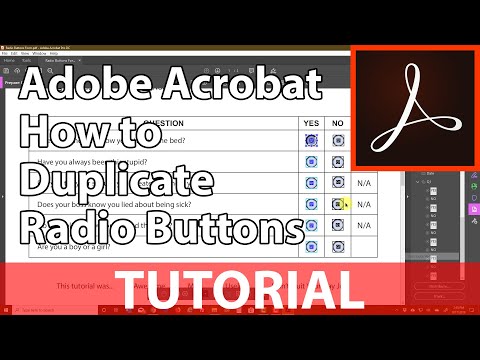 How to Duplicate Radio Buttons in Acrobat - 3 Methods - Adobe Acrobat DC Duplicate Fields