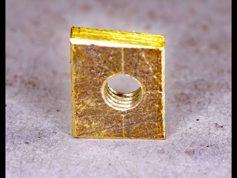 #029 Thread matching for historic clocks - making a tap