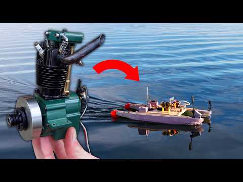 7cc 4-Stroke Hybrid Electric Autonomous Boat