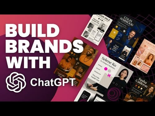 How I Create STUNNING Brand Concepts with ChatGPT (Full Demo)
