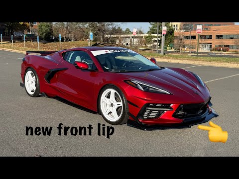 C8 corvette 5vm style extended front lip install