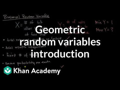 Geometric random variables introduction | Random variables | AP Statistics | Khan Academy