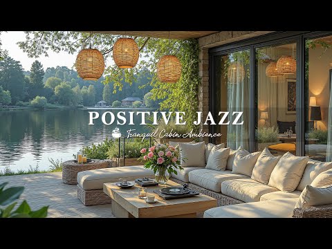 Positive Cafe Jazz | Tranquil Jazz In Luxury Balcony At Fresh Lake Morning For Positive Mood, Work