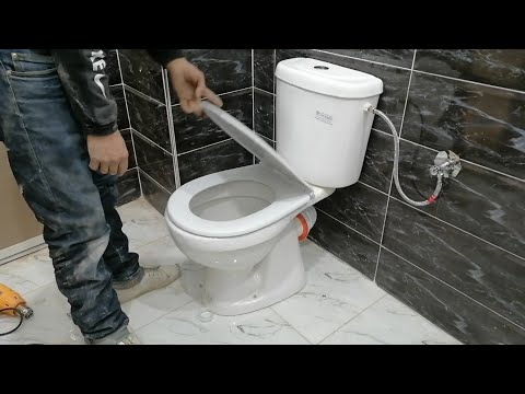 Installing a modern toilet in an easy way