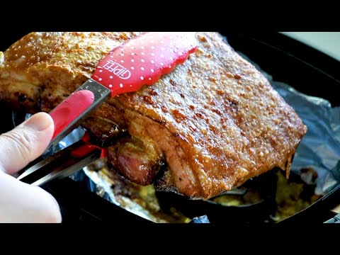 How Chinese Chef Cooks Air Fryer Crispy Skin Pork Belly