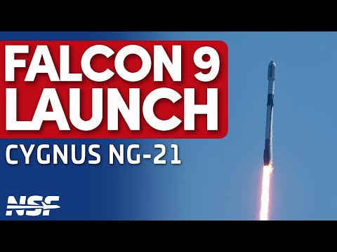 SpaceX Falcon 9 Launches CRS Cygnus NG-21