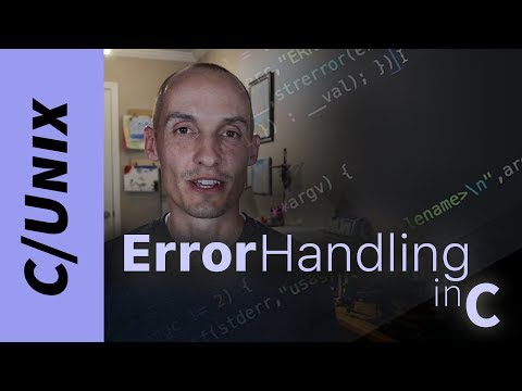 Handling Errors in C/Unix (perror, strerror, errno)