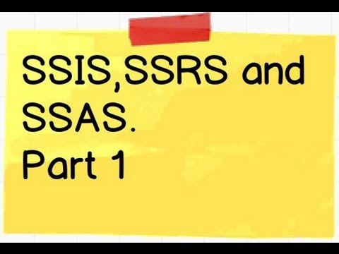 What is SSIS , SSAS and SSRS ( part 1) with sample demo?