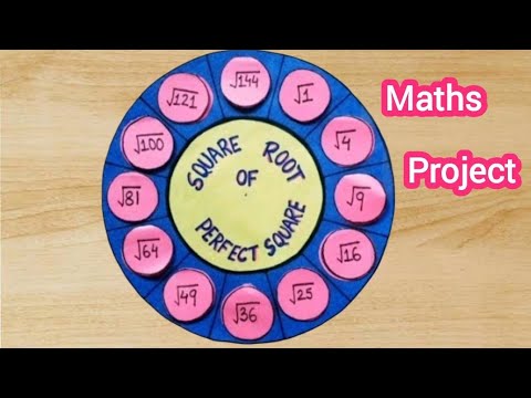Model on Square roots of perfect square |Maths TLM on square roots | Maths working model #mathstlm