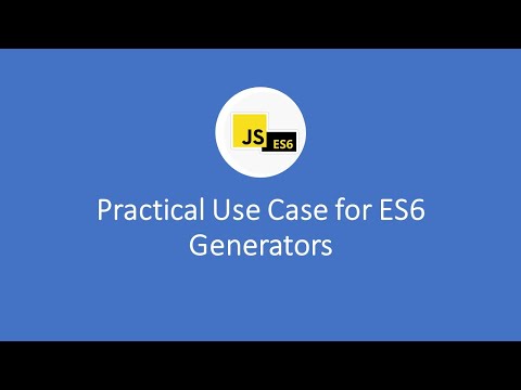 Practical Use Case of ES6 Generators.
