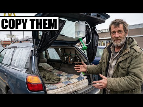 How Homeless People Cook, Sleep and Shower Living In a Car