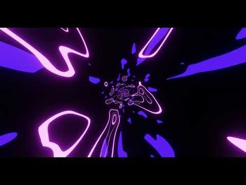 VJ LOOP NEON Pink Purple Tunnel Abstract Background Video Simple Lines Pattern 4k Screensaver