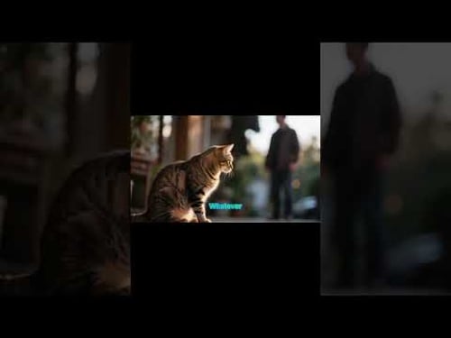 Civet Cat Resting Calmly by Busy Roadside ♂️ #sumycat #cat #catbehavior #catpsychology #cats