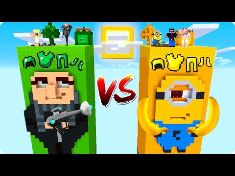 🍌ЧАНК ГРЮ vs ЧАНК МИНЬОНА В МАЙНКРАФТ! ШЕДИ ЛЕСКА И НУБИК ПРОТИВ MINECRAFT