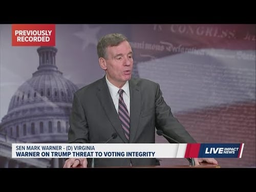 Sen. Mark Warner responds to Trump calling on nationalizing elections