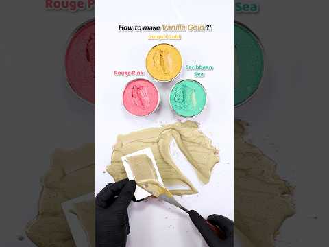 How to make Vanilla Gold..Satisfying Color mixing 🎨 #colormixing #satisfying #asmr