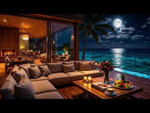 Gentle Jazz for Deep Relaxation with Serene Oceanview | Melodic Jazz Perfect For Work & Rest