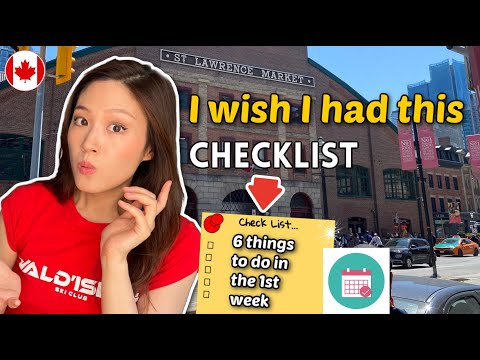 6 things to get done when you arrive in Canada (Toronto) in the first week! 🇨🇦🍁