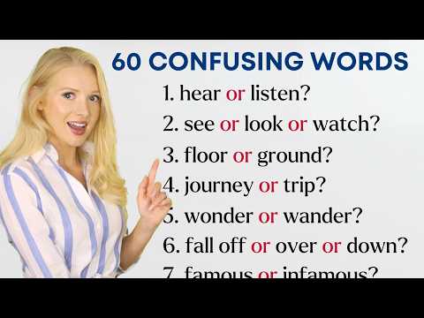 60 Confusing English Words