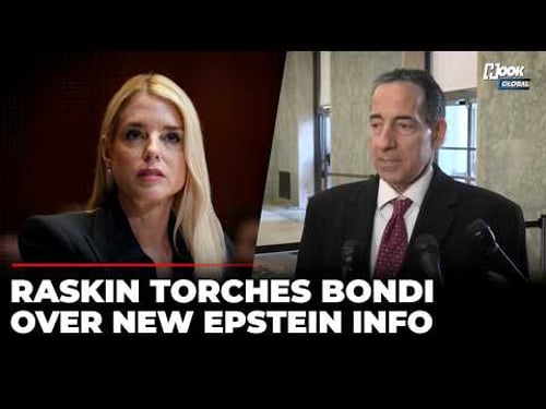 ‘DOJ In Cover-Up Mode For Months’: Jamie Raskin Rains Hell On Pam Bondi After New Epstein Files Info