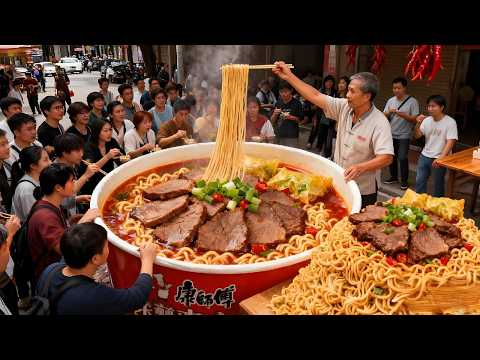 泉州大叔煮牛肉汤泡面,1碗25元起步,火遍全网一出摊就遭客人围堵#麦总去哪吃