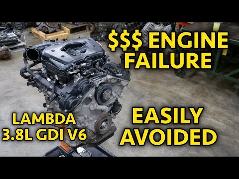 Hyundai Genesis 3.8L Lambda GDI V6 Bad Engine Teardown. Simple Modern V6 Ruined By Negligence!