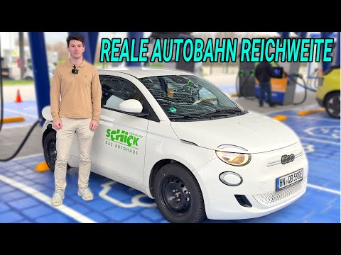 Fiat 500e: Reichweite bei 120 km/h auf der Autobahn