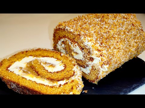 САМЫЙ ВКУСНЫЙ МЕДОВИК! Тающий во рту МЕДОВЫЙ РУЛЕТ!