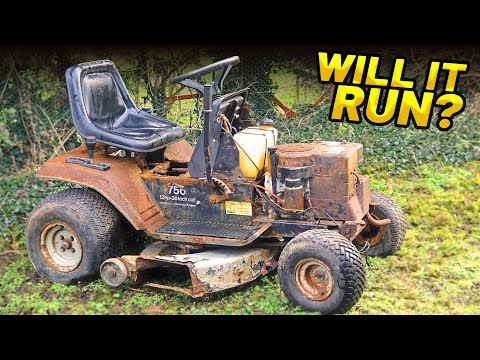 EXTREMELY RUSTY SCRAPYARD MOWER - Will it Run?