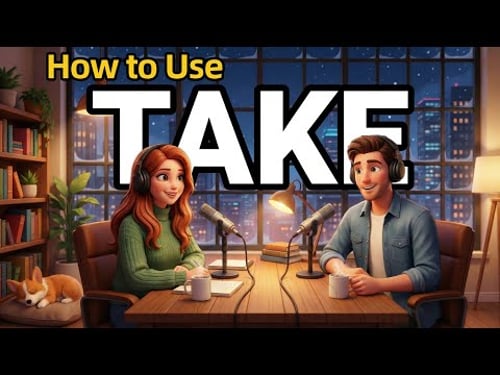 How to Use TAKE in Real Conversations | English Podcast | Learn English