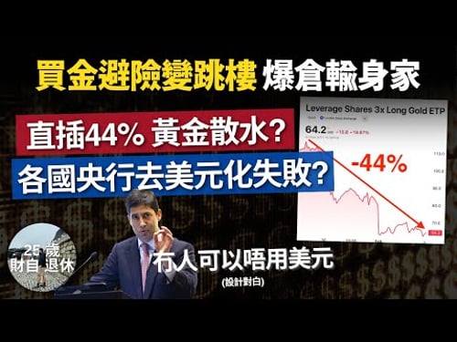 【黃金避險變爆廠,全球去美元化失敗?】美元大幅抽升打殘金、銀、幣!新美聯儲主席沃什重整秩序 #25歲財自