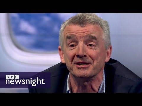 Ryanair's Michael O'Leary: UK is in denial over impact of Brexit on air travel - BBC Newsnight